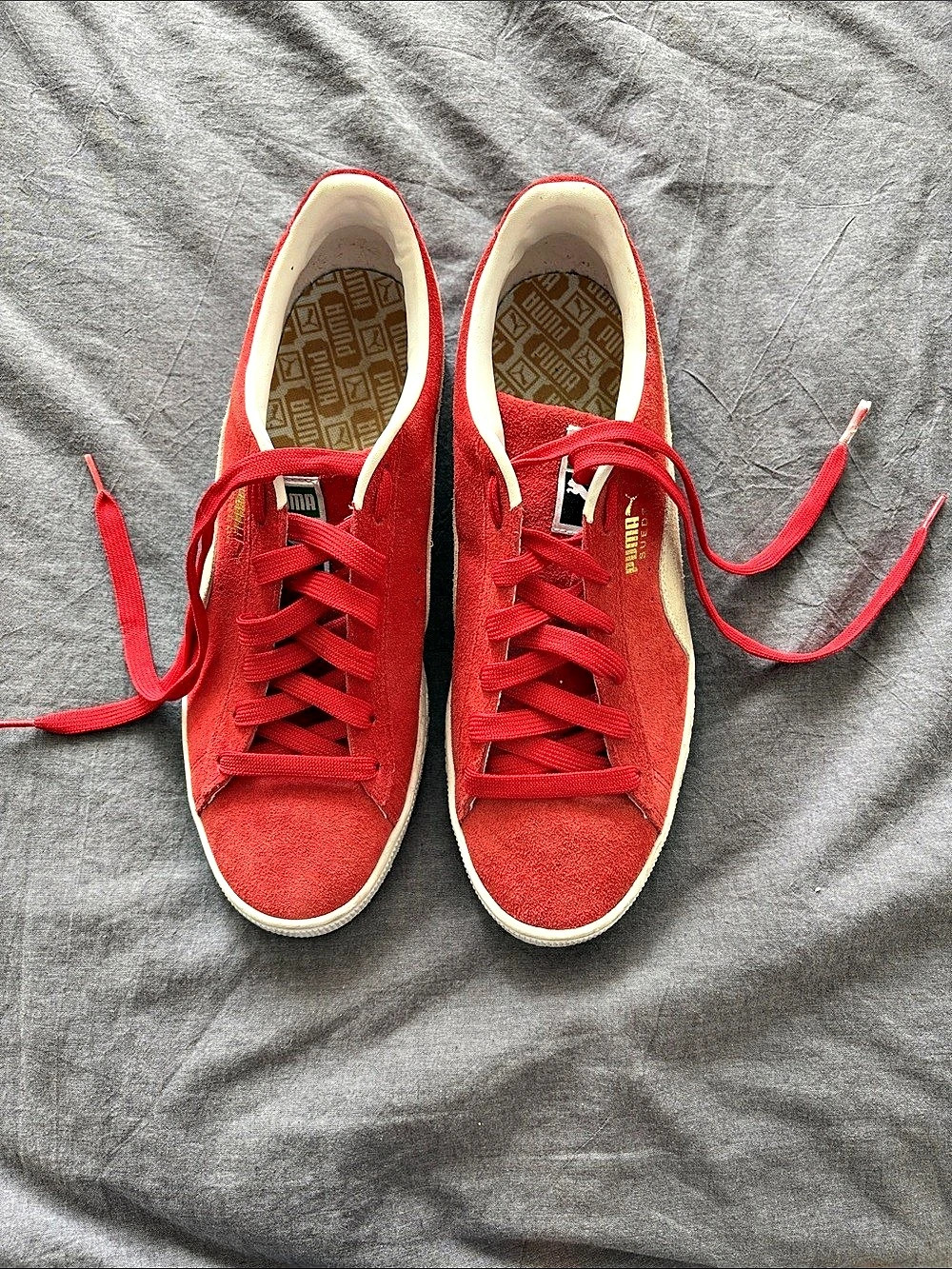 Puma Suede Classic Red White Sneakers